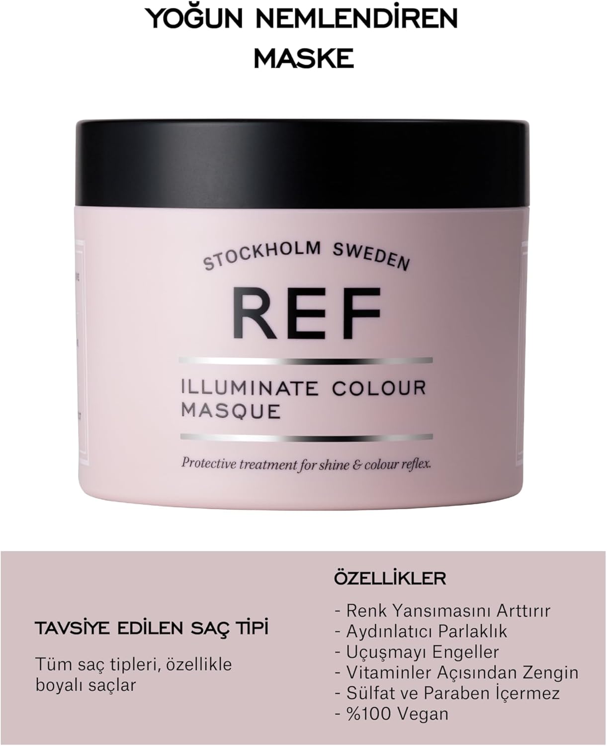 STOCKHOLM-Ref Illumınate Colour Masque 250 Ml Boyalı Saçlar Için Aydınlatıcı Yoğun Bakım Maskesi