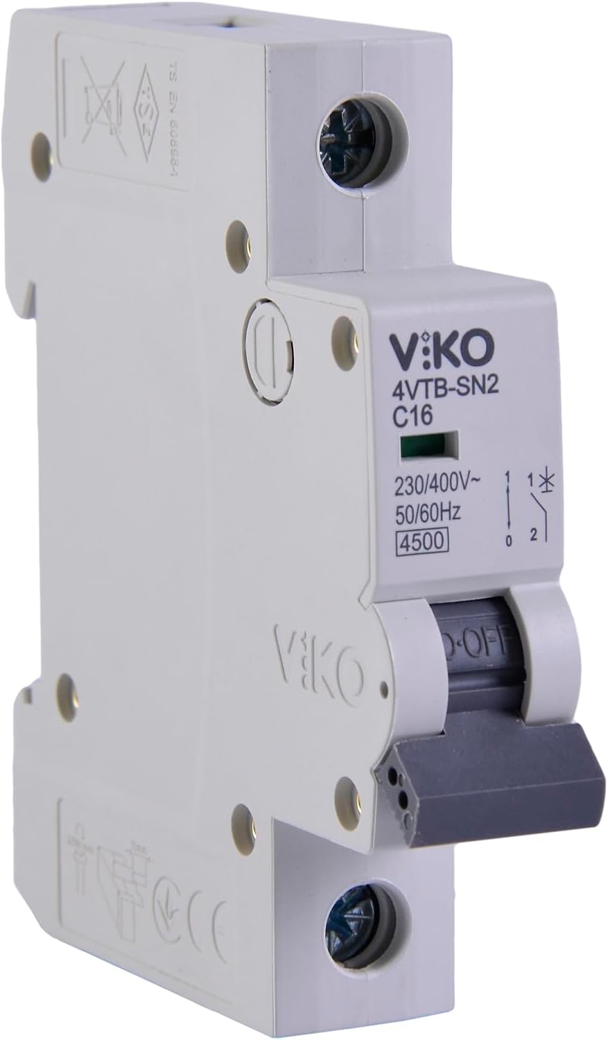 4VTB-1C16 Otomatik Sigorta 4,5kA C Tipi 1 Kutup 16A