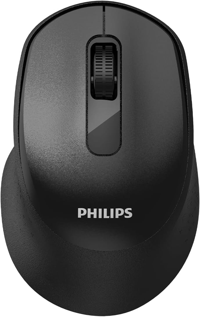 SPK7448 Bluetooth 5.2 ve 2.4GHz 1600DPI Sessiz Optik Kablosuz Mouse Siyah - Görsel 3