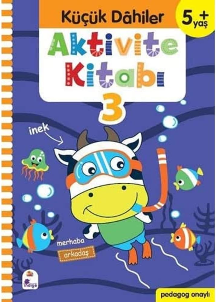 Aktivite Kitabı 3 - Küçük Dahiler 5+Yaş: Pedagog Onaylı