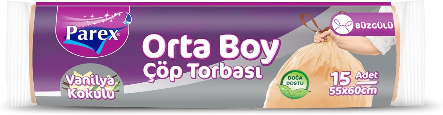Alternative view of Ekonomik Büzgülü Vanilya Kokulu Çöp Torbası Orta Boy
