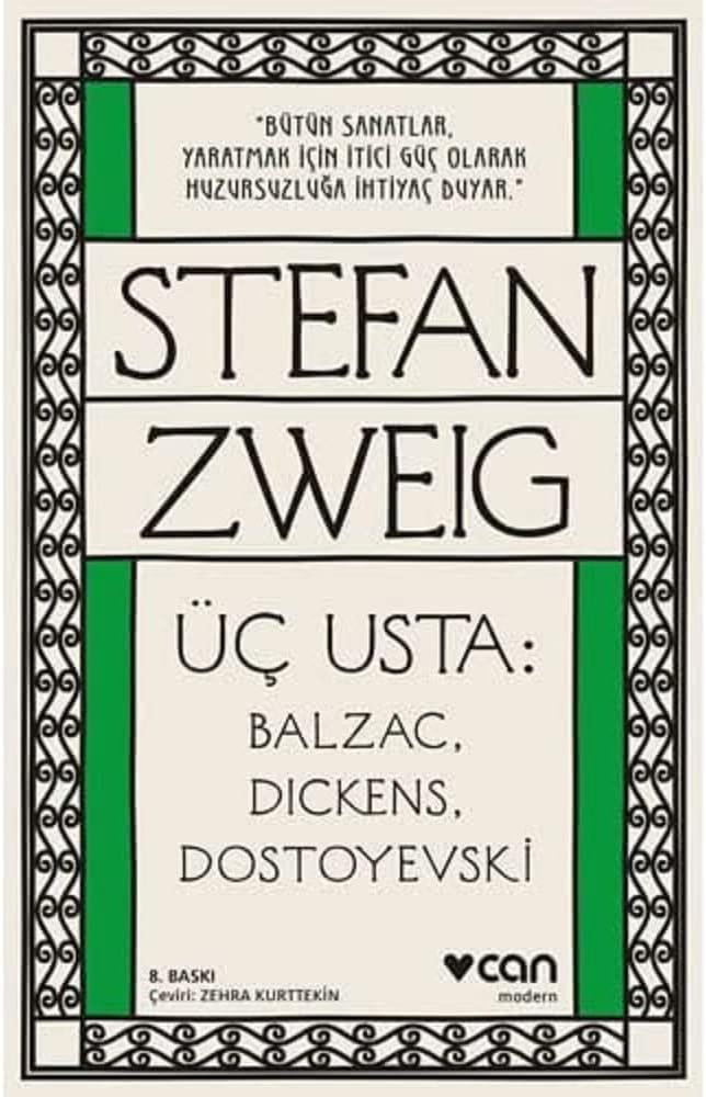 Üç Usta: Balzac, Dickens, Dostoyevski: Bütün Sanatlar, Yaratmak İçin İtici Güç Olarak Huzursuzluğa İhtiyaç Duyar.