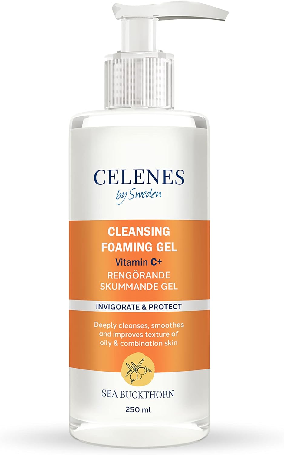 By Sweden Sea Buckthorn Yüz Yıkama Jeli Yağlı ve Karma Ciltler için 250 ml