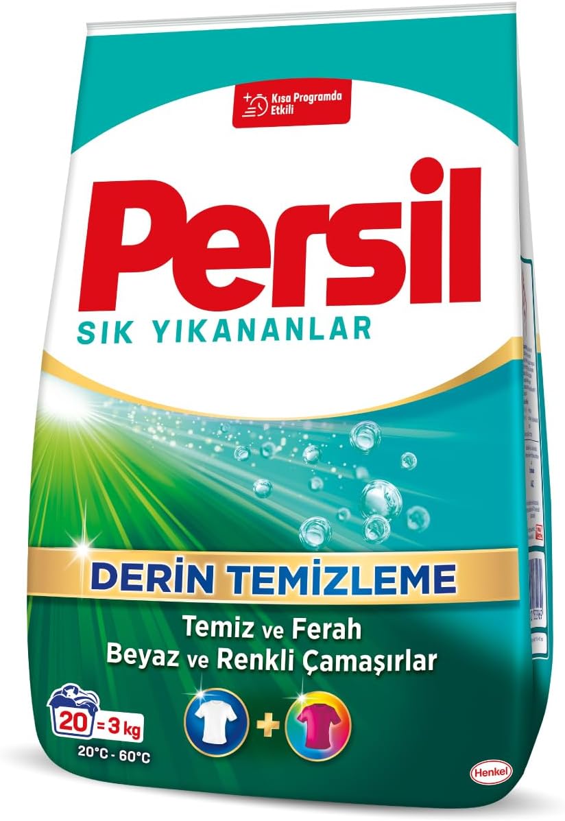 Toz Sık Yıkananlar Çamaşır Deterjanı 3 Kilogram 20 Yıkama, Sık Yıkananlar 3kg