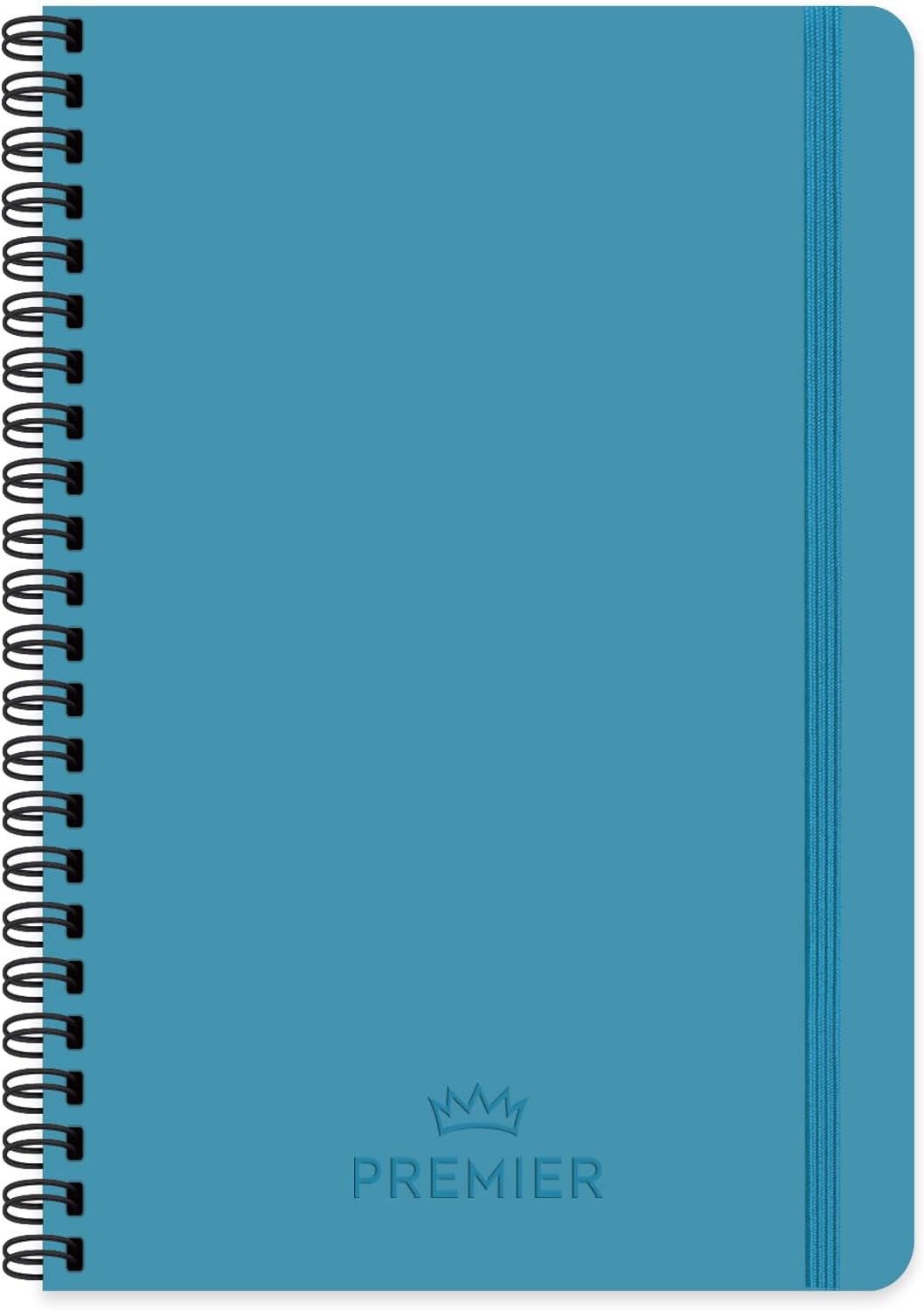 17x24 100 Yaprak Çizgili Spiralli Premier Defter - Mavi