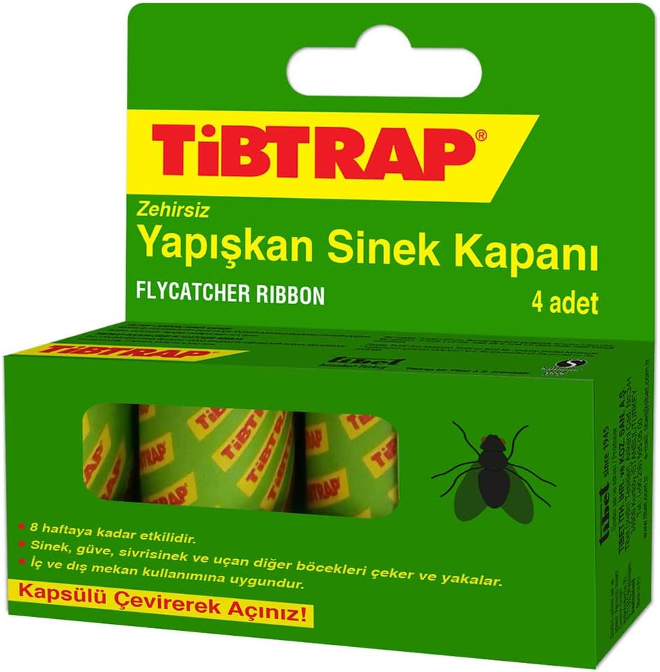 Yapışkan Karasinek Tuzağı Zehirsiz Sinek Yapışkan Bandı