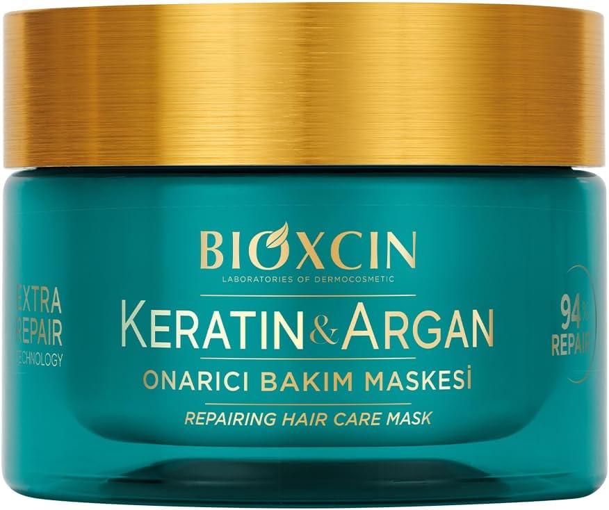 Alternative view of Keratin & Argan Onarıcı Saç Bakım Maskesi 225 ml – Yıpranmış Saçlar İçin Nemlendirici ve Onarıcı Bakım