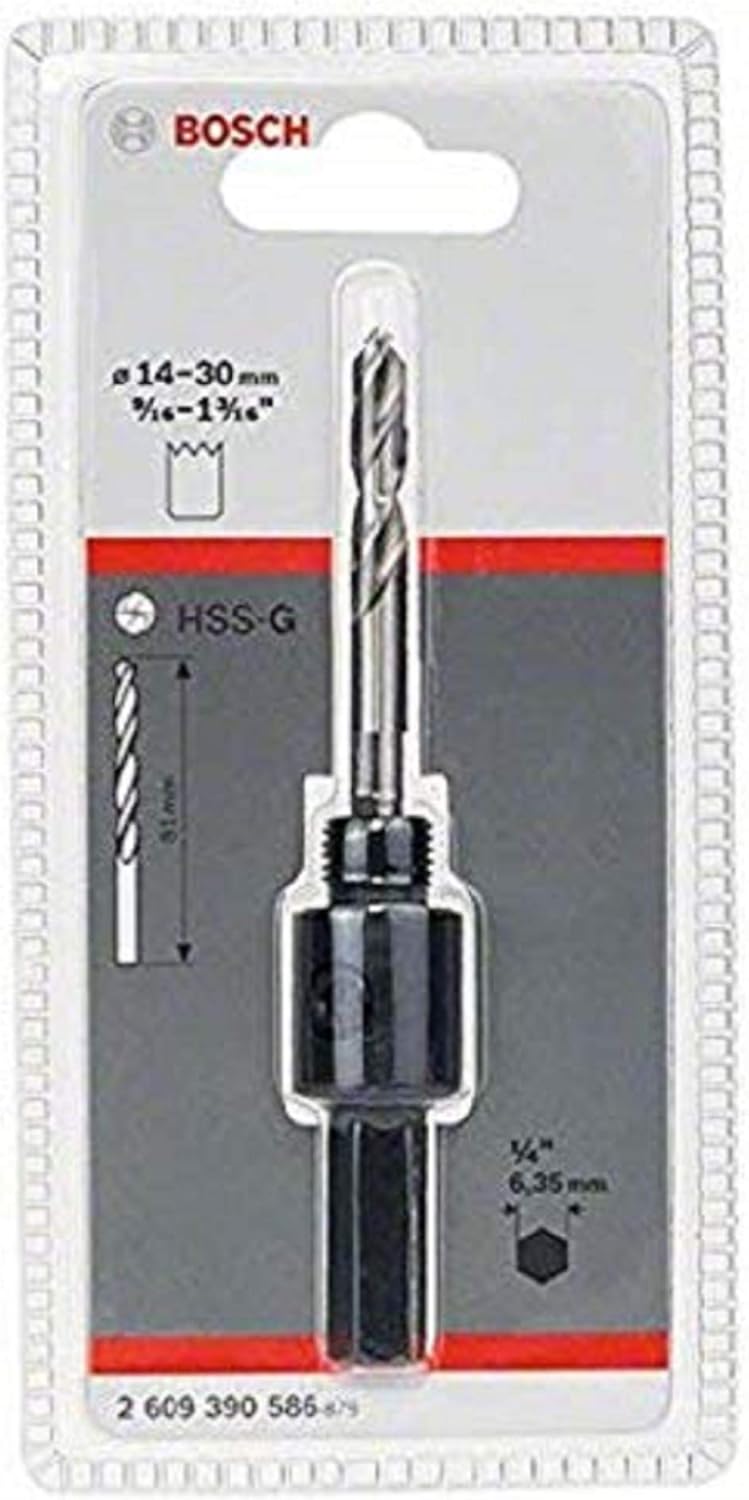 Professional Accessories Standart adaptörlü delik açma testereleri için altıgen adaptör (14-30 mm çapında) - Görsel 3