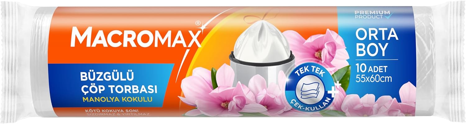 Alternative view of Macromax Büzgülü Manolya Çöp Torbası Orta Boy 10'lu