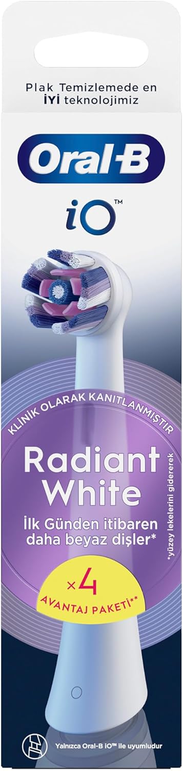 iO Radiant White Beyaz Diş Fırçası Yedek Başlığı 4 Adet