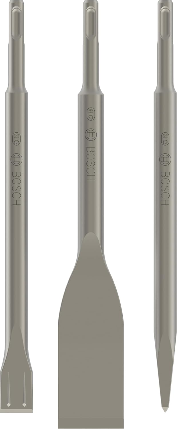 Professional 3 parçalı keski seti Long Life SDS-plus (beton, darbeli matkap aksesuarı) - Görsel 3