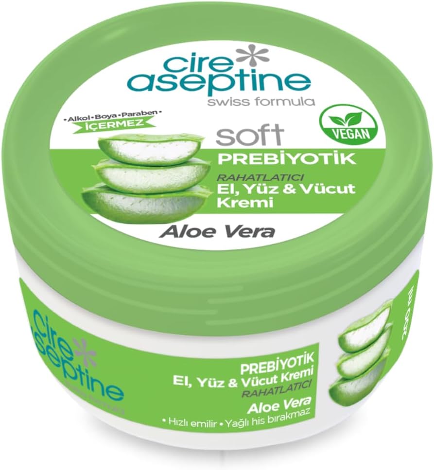 Soft Prebiyotik Aloe El, Yüz ve Vücut Kremi 200 ml