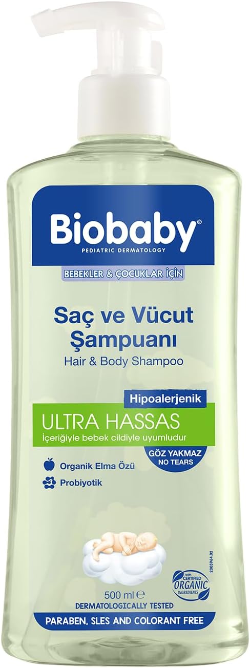 Alternative view of Biobaby Saç Ve Vücut Şampuanı (500ml)