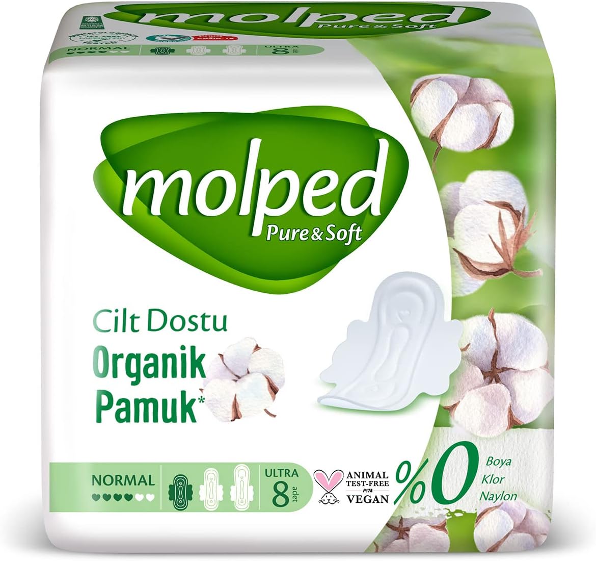 Alternative view of & Soft Pamuklu Normal Günlük Ped (1 x 8 Adet)