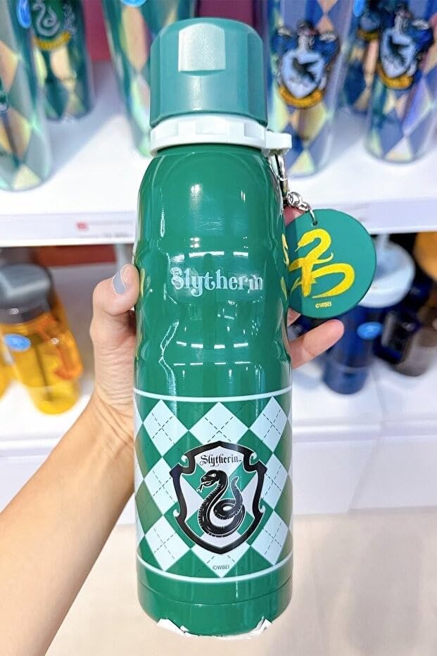 Miniso Harry Potter Lisanslı, Uçlu Termos, 600 ml Kapasite, Yeşil