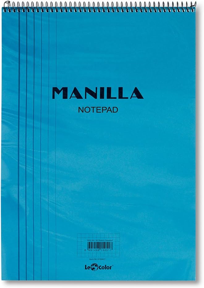 Alternative view of 41300/1 Manila Notepad Yumuşak kapak, 1.hamur kağıt Spiralli, Mavi