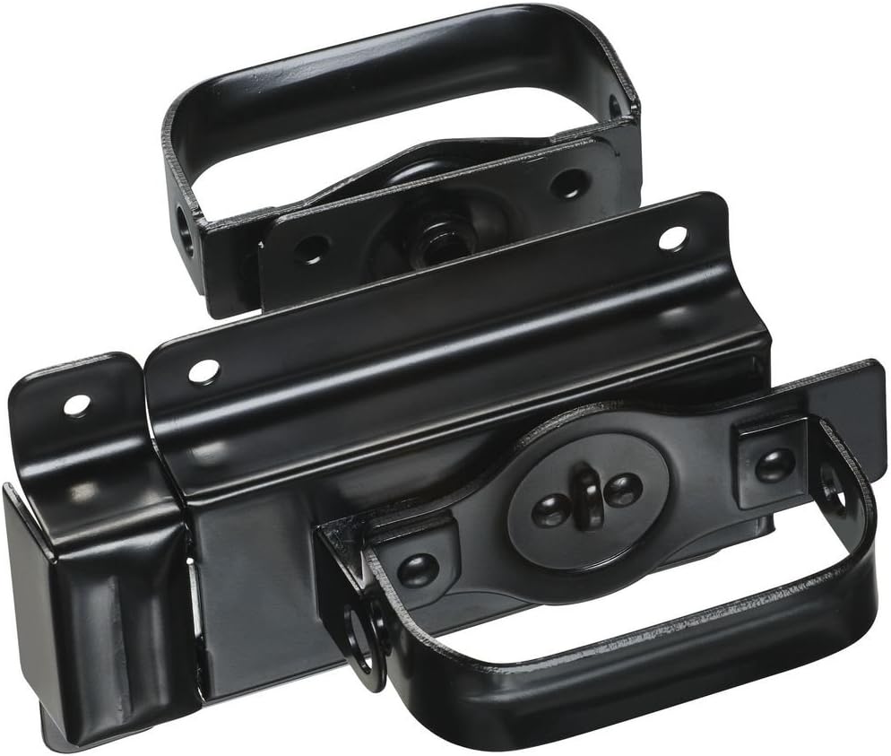 National Hardware N101-576 Salıncak kapı sürgüsü, siyah, 3/4 inç - Görsel 3