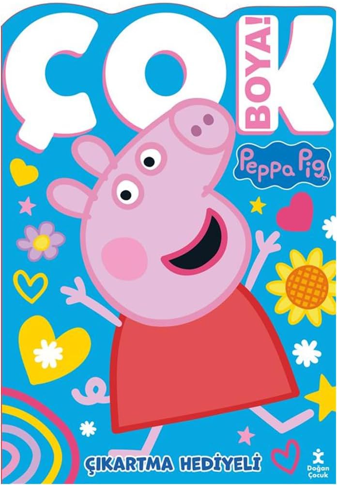 Peppa Pig - Çok Boya! Çıkartmalı Dev Boyama Kitabı
