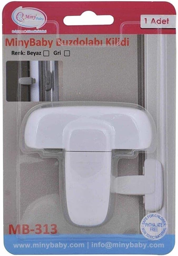 MB313BEYAZ Mandallı Buzdolabı Kilidi (Beyaz)