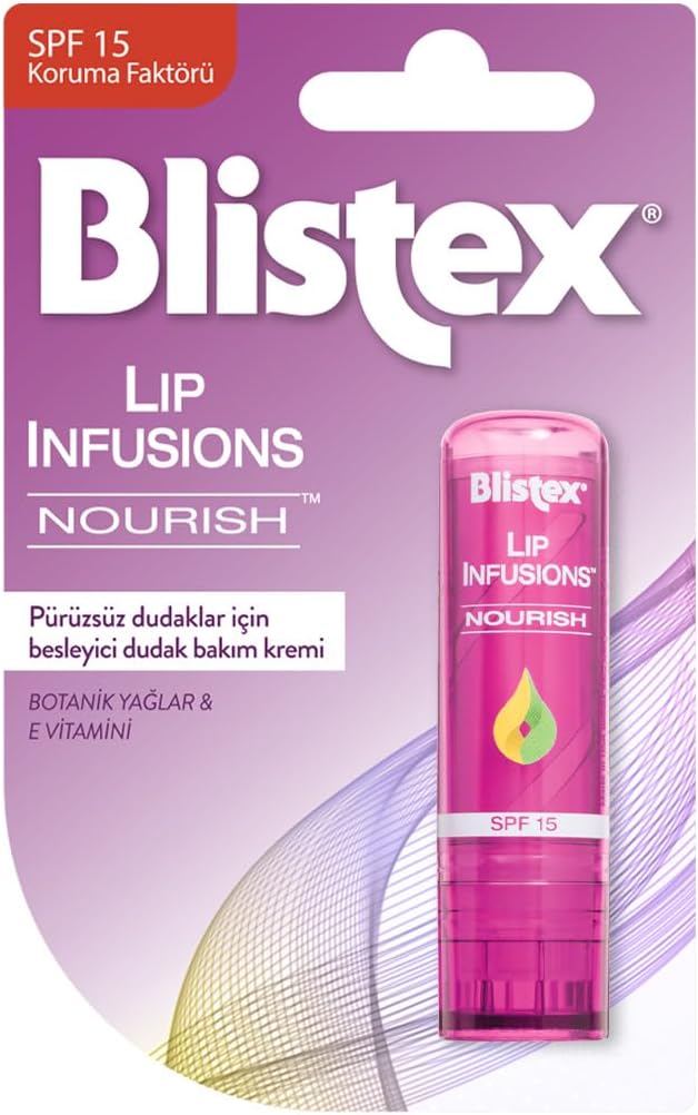 Alternative view of Blistex Lip Infusions Nourish SPF 15 Güneş Koruyucu Besleyici Dudak Bakım Kremi x2