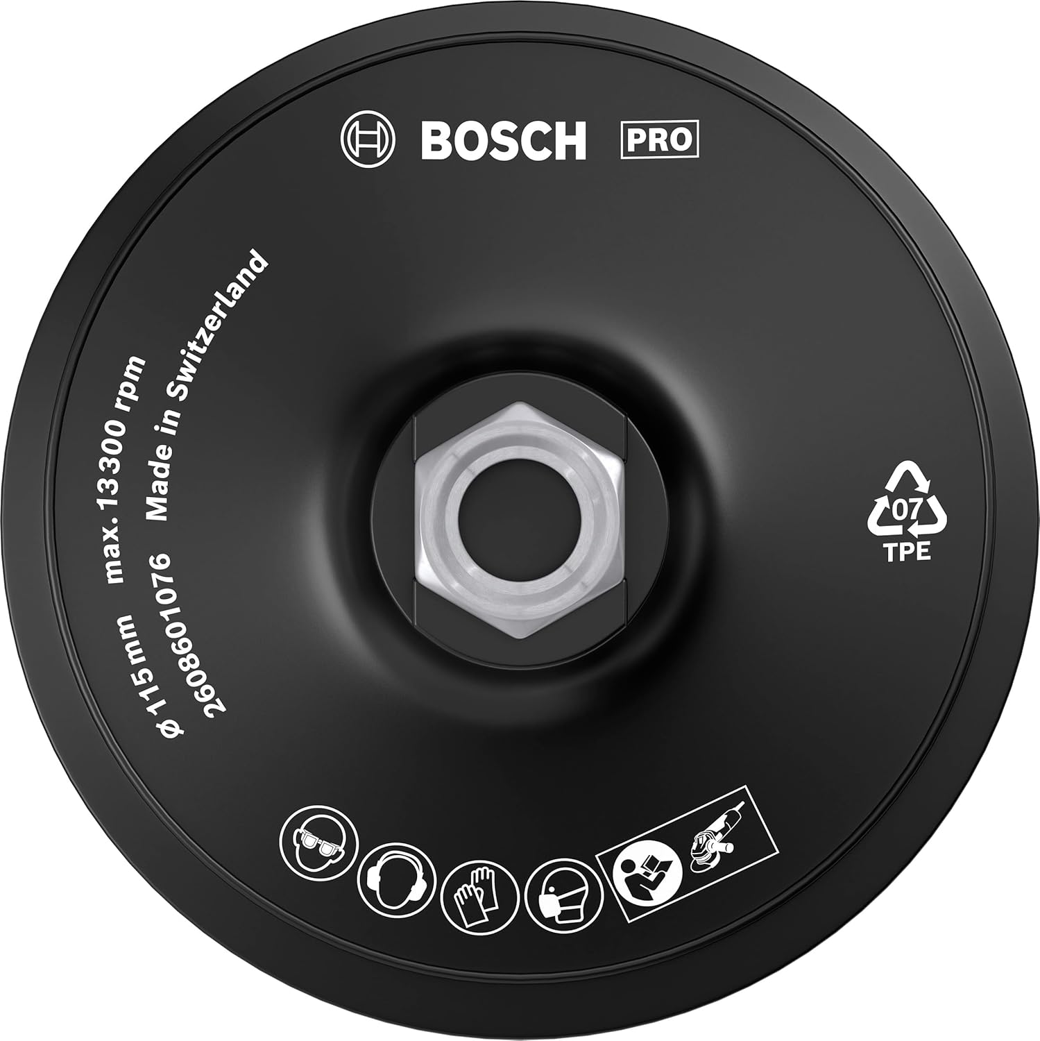 Gummischleifteller 115 mm, 1 adet. - Görsel 3