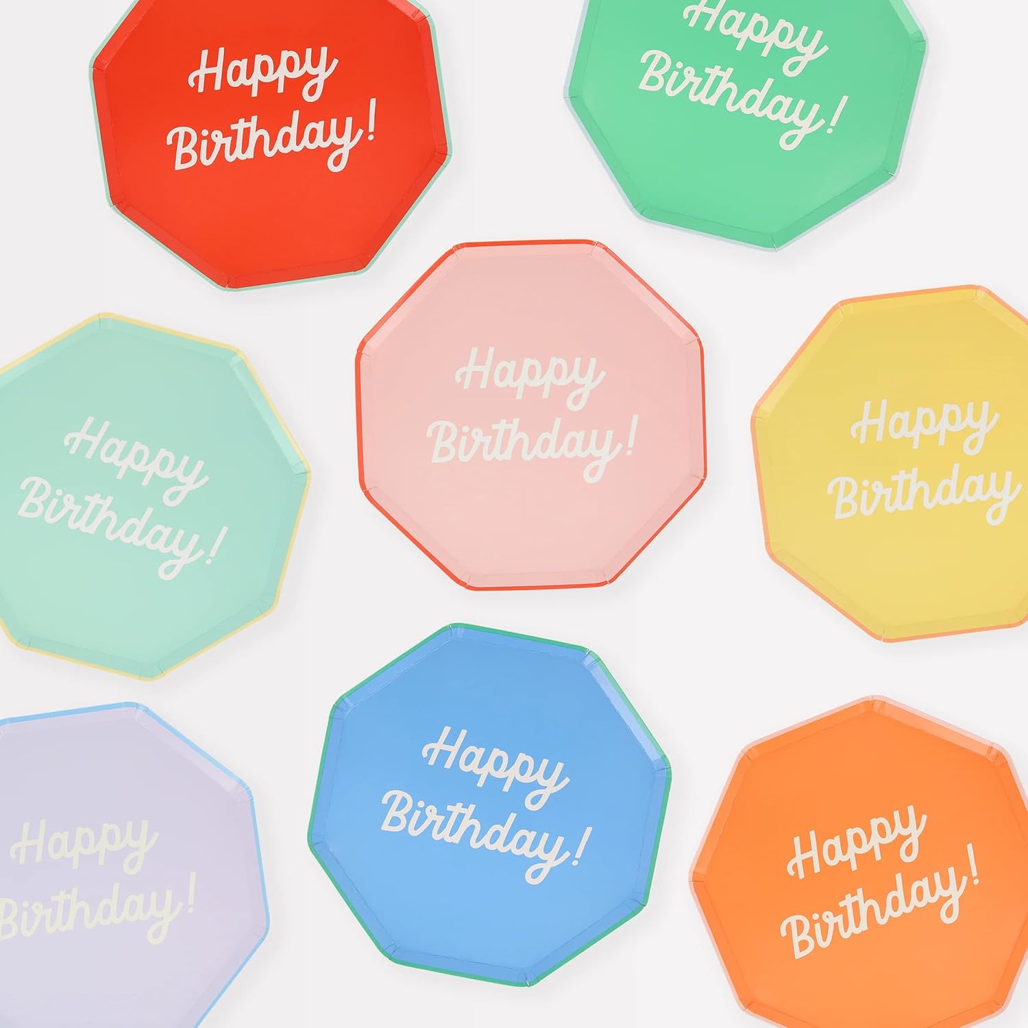 - Happy Birthday Tabaklar - M - 8 Adet