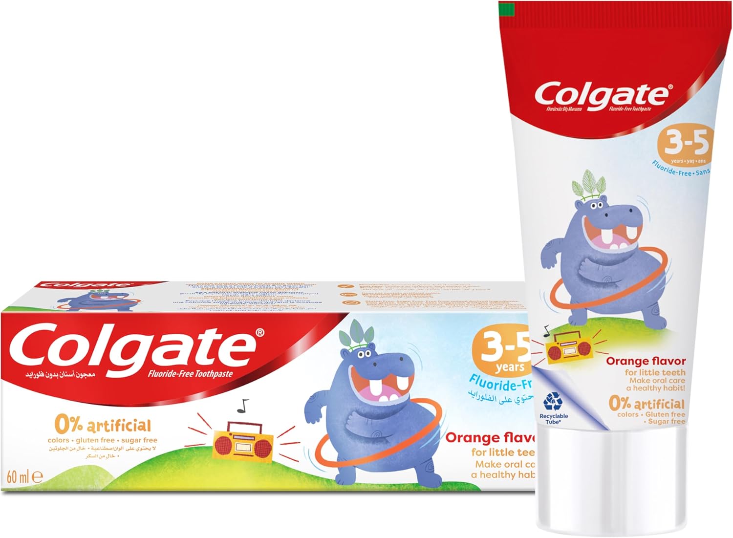 Alternative view of 3-5 Yaş Portakal Aromalı Florürsüz Çocuk Diş Macunu 60 ml