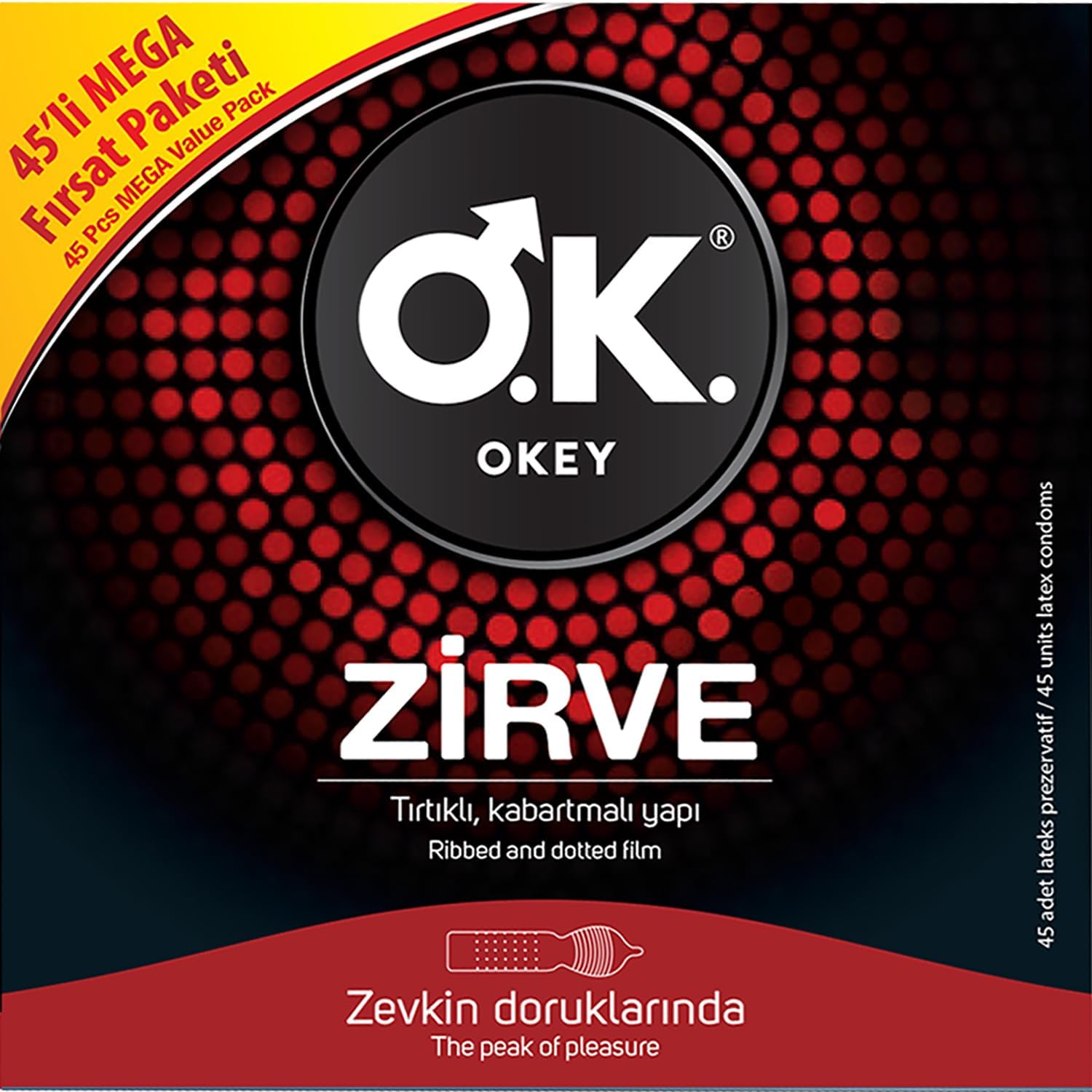 Alternative view of Zirve Prezervatif 45'li