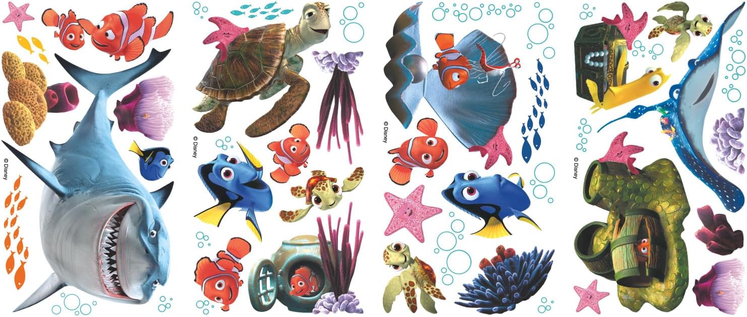 RMK2059SCS RM – Disney her Nemo duvar dövmesi, PVC, renkli, 29 x 13 x 2,5 cm - Görsel 2