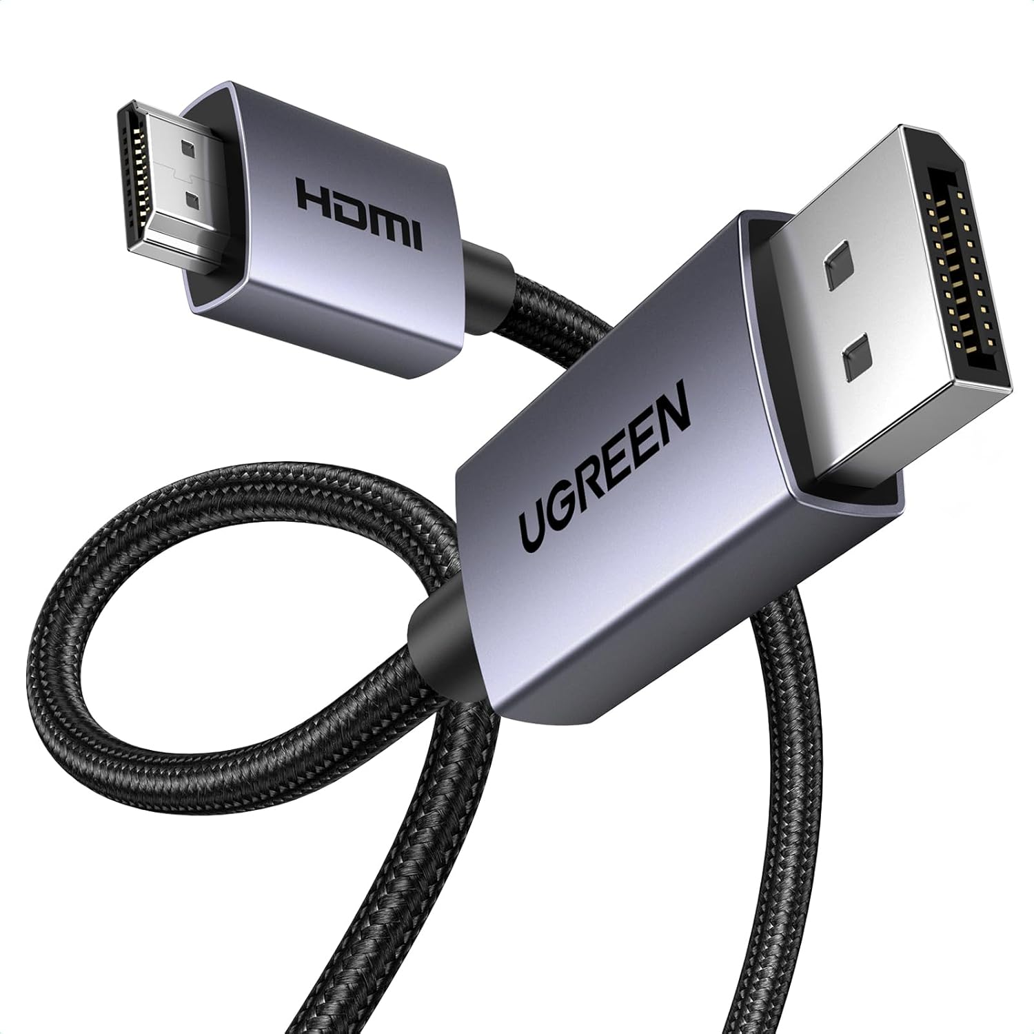 4K 1080P@120Hz Displayport 1.2 to HDMI 1.4 Örgülü Kablo, 3m, 35843 - Görsel 3