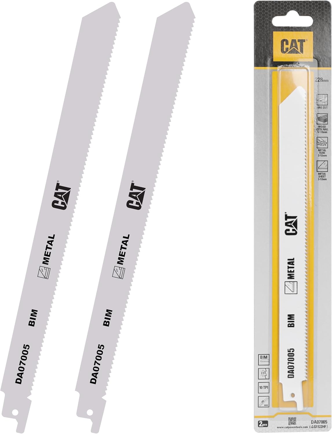 Alternative view of DA07005 228mm Profesyonel Metal/Çivili Ahşap Kesme Tilki Kuyruğu Testere Ucu 2 Parça