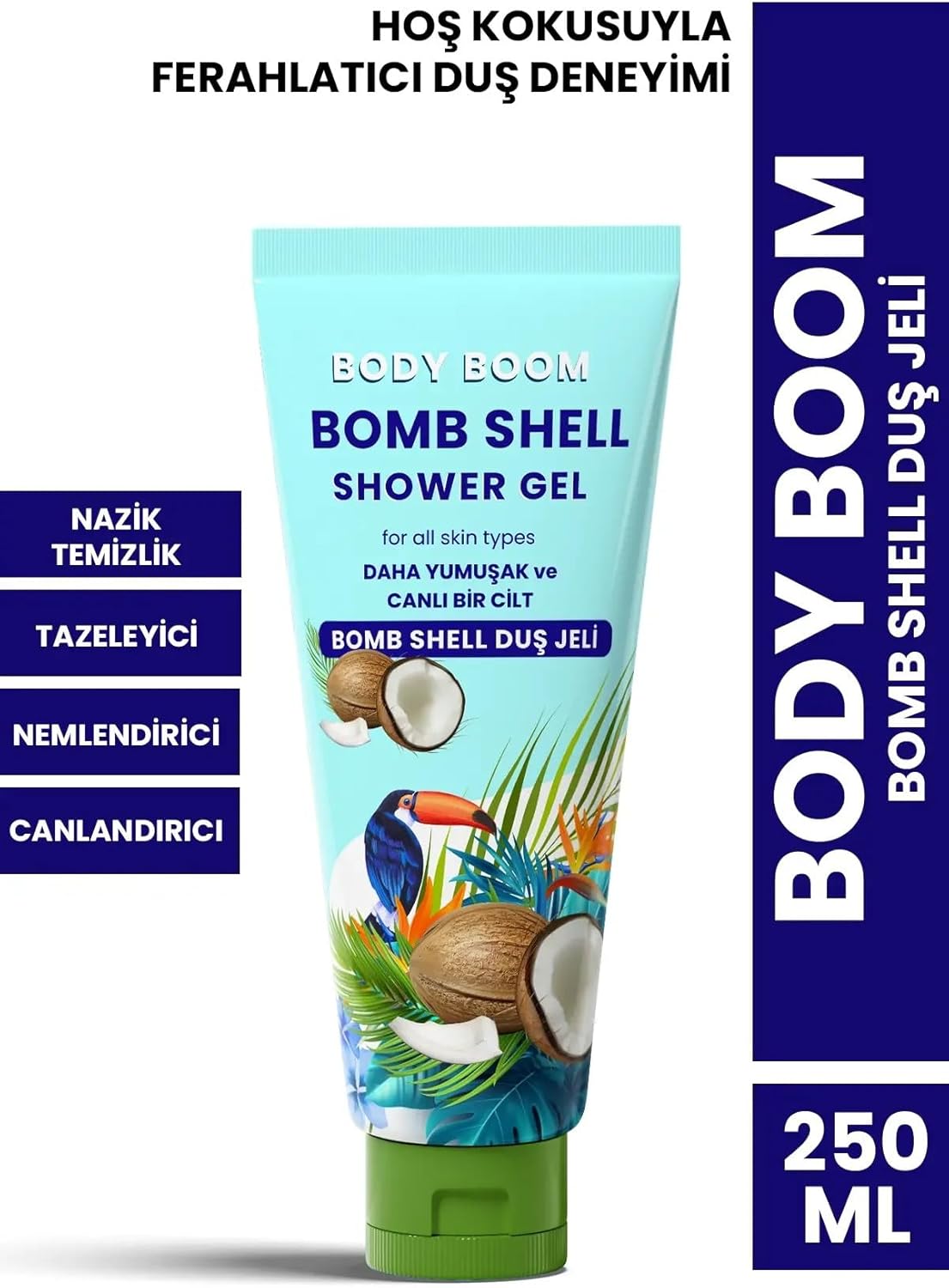 BODY BOOM Bomb Shell Duş Jeli 250 ML 1 Paket (1 x 1 Adet)