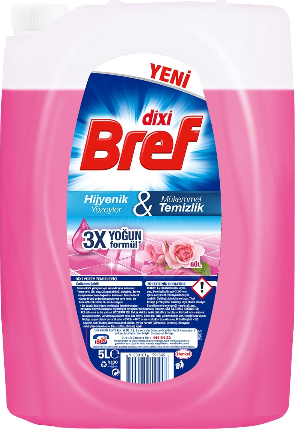 Yaban Gülü Kokulu 5000 ml Yüzey Temizleyici (1 x 5000 ml)
