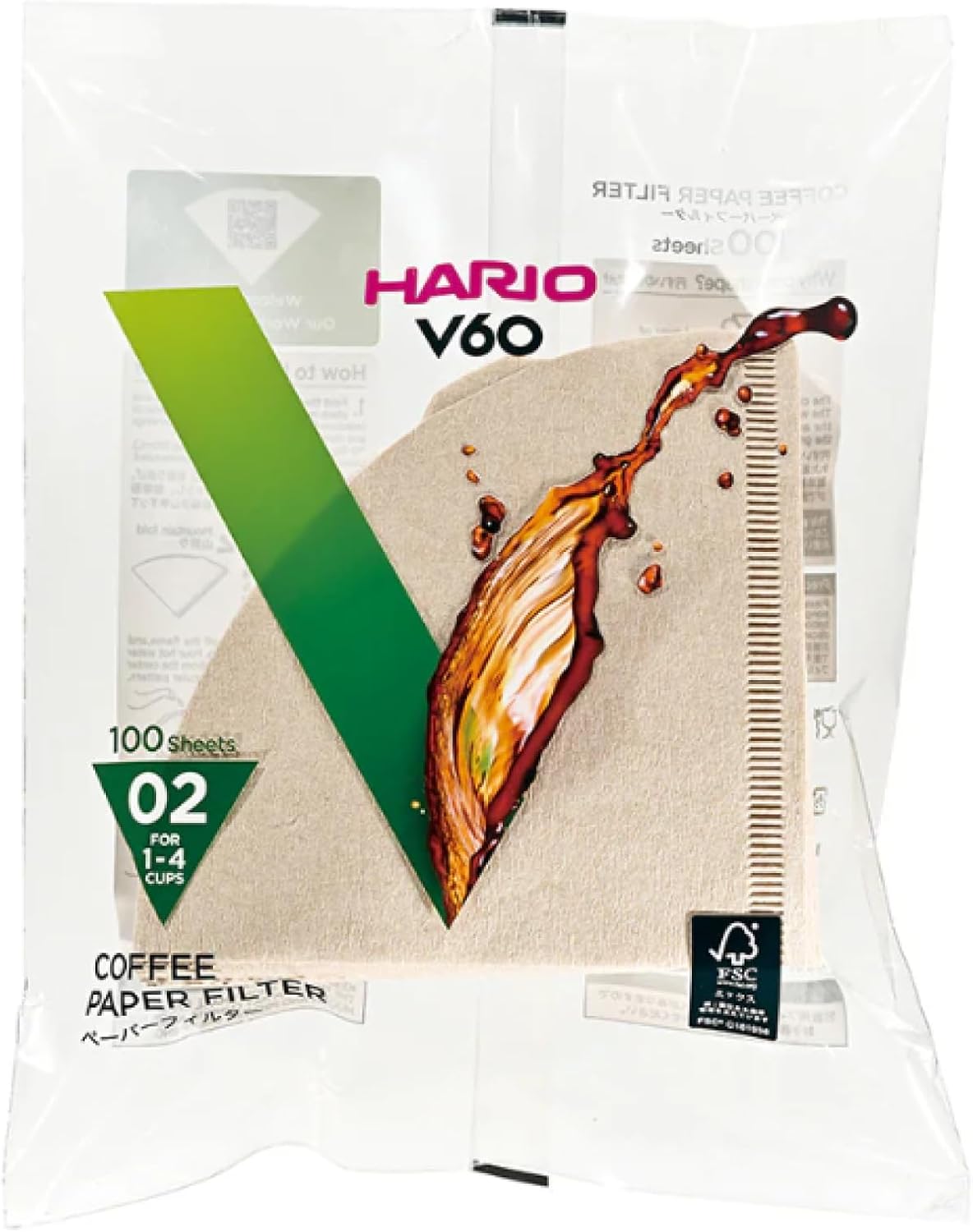 V60 02 Dripper Filtresi Natürel (100 adet)