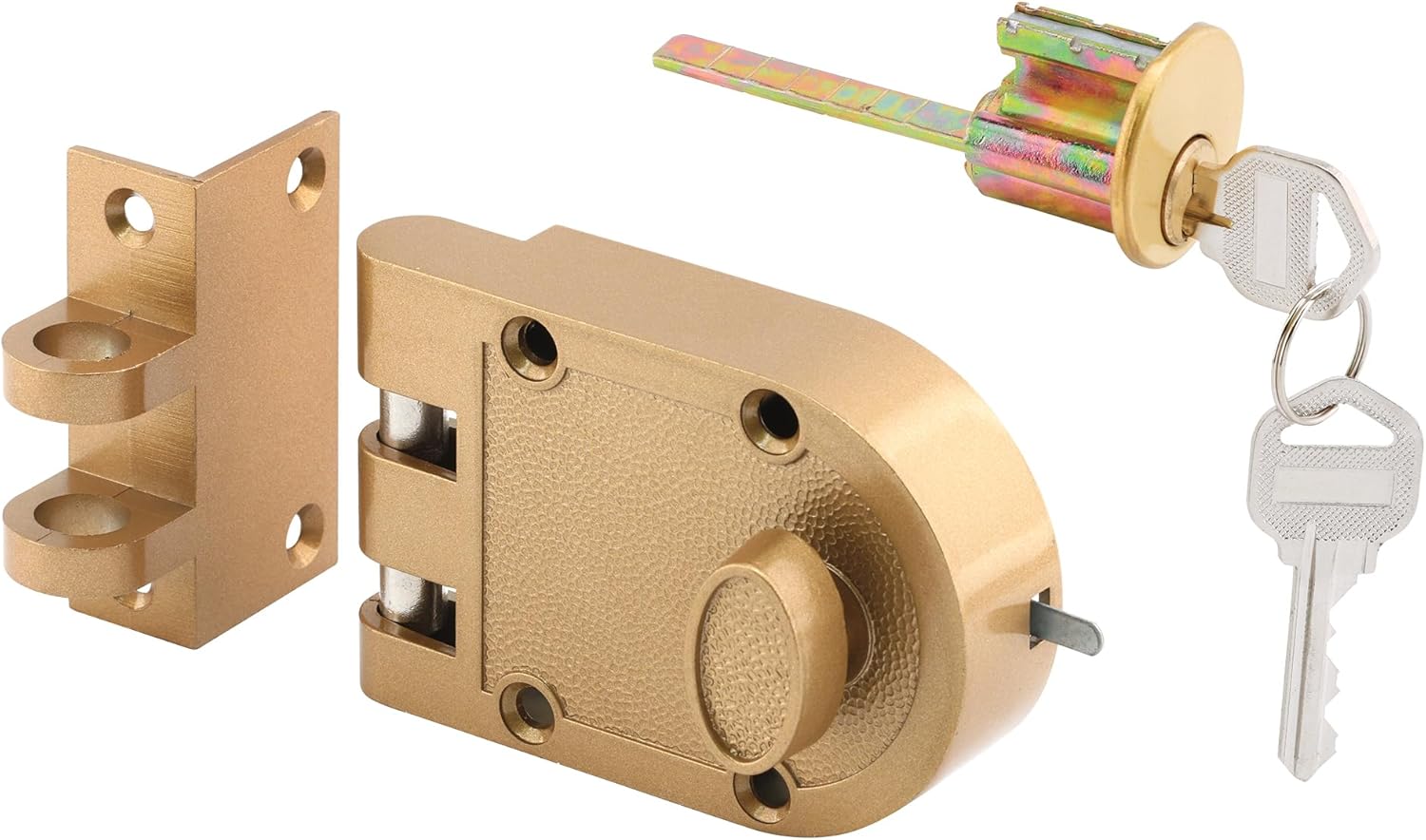 Alternative view of Prime-Line Prime Line U9970 10cm - 0.8cm Brass Diecast Jimmy-Proof Deadlock