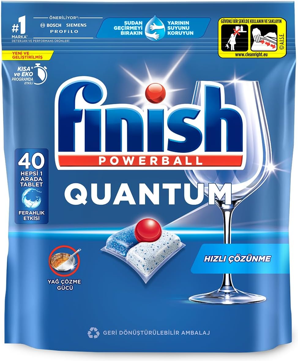 Alternative view of Quantum 40 Kapsül Bulaşık Makinesi Deterjanı Tableti (1 x 40 Kapsül)