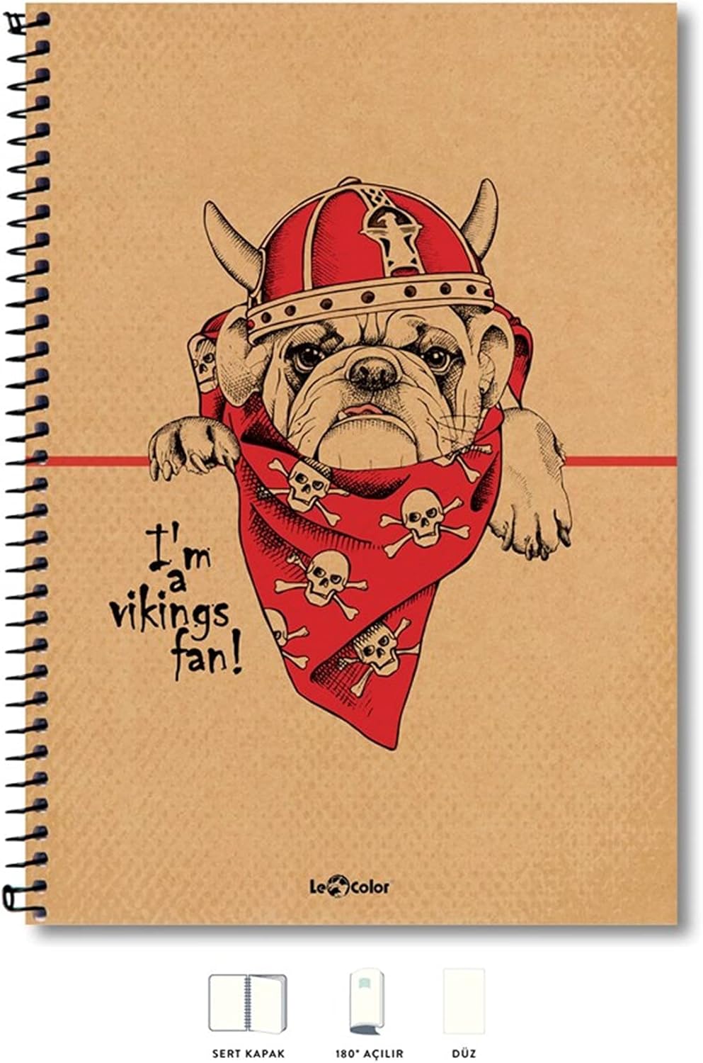 Alternative view of A4 Defter Düz 200 syf Köpek Eco