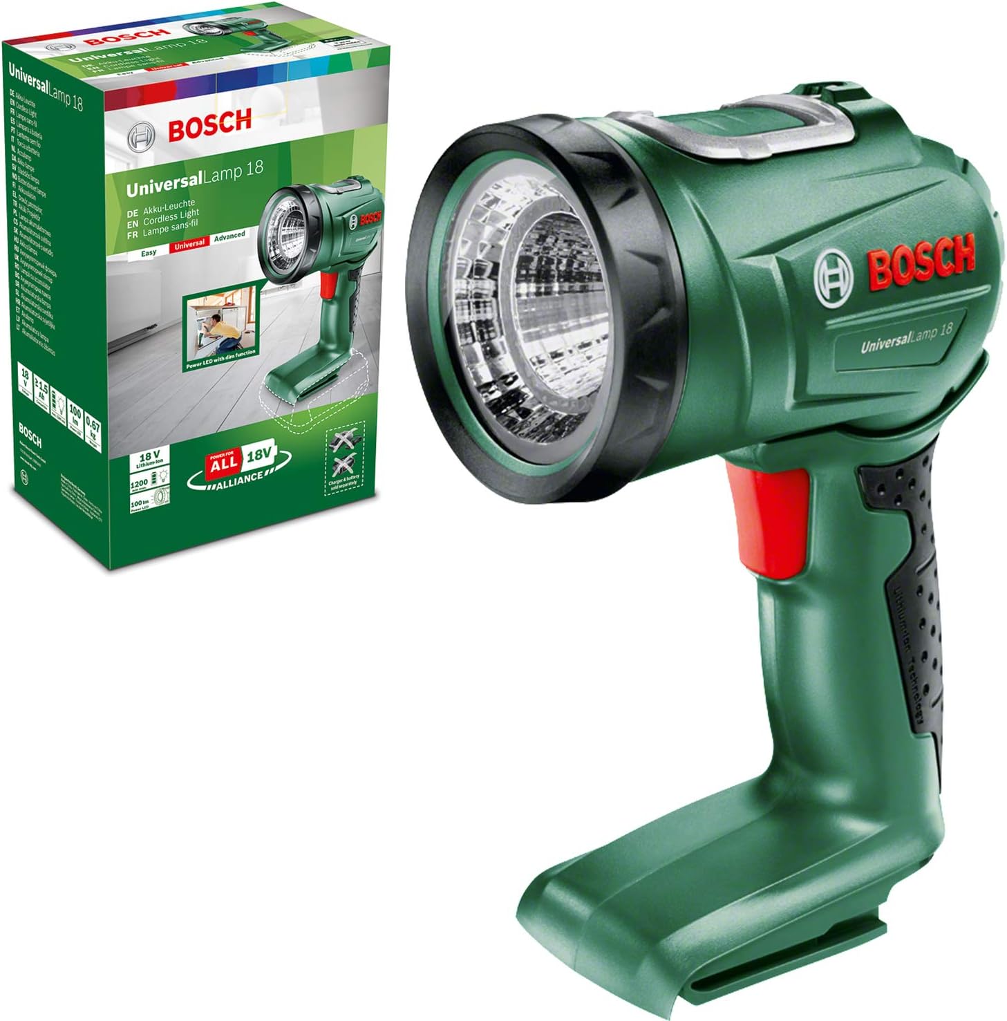 Akülü Lamba UniversalLamp 18 (Akü ve Şarj Cihazı Dahil Değildir, 18 Volt Sistemi, Karton Kutuda)