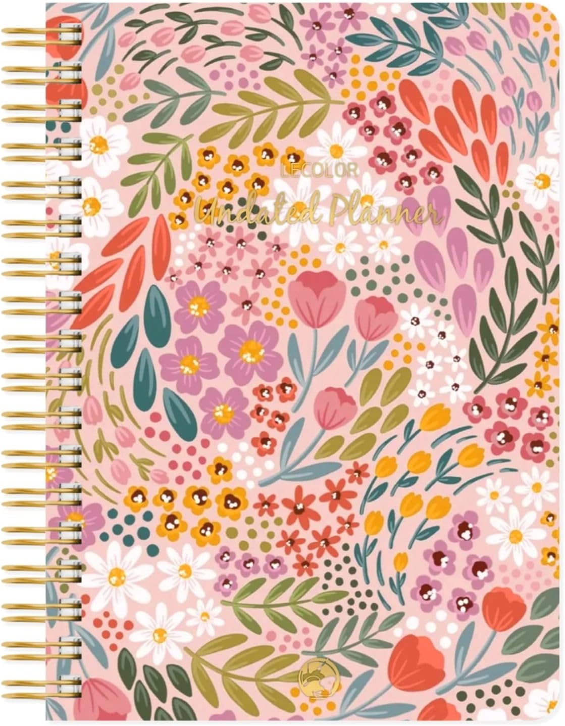 Süresiz Planlayıcı Spiralli Ajanda Defter Botanical 17x24 cm