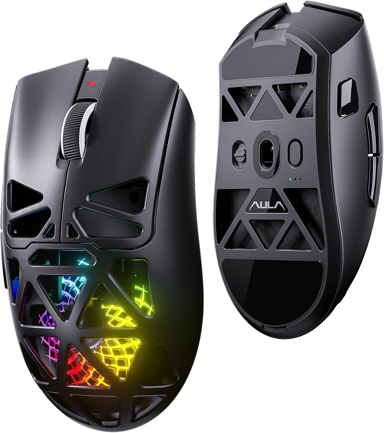 Aula SC620 PAW3311 Sensör 12000 DPI 1000Hz Kablolu ve Kablosuz Gaming Oyuncu Mouse Siyah - Görsel 3