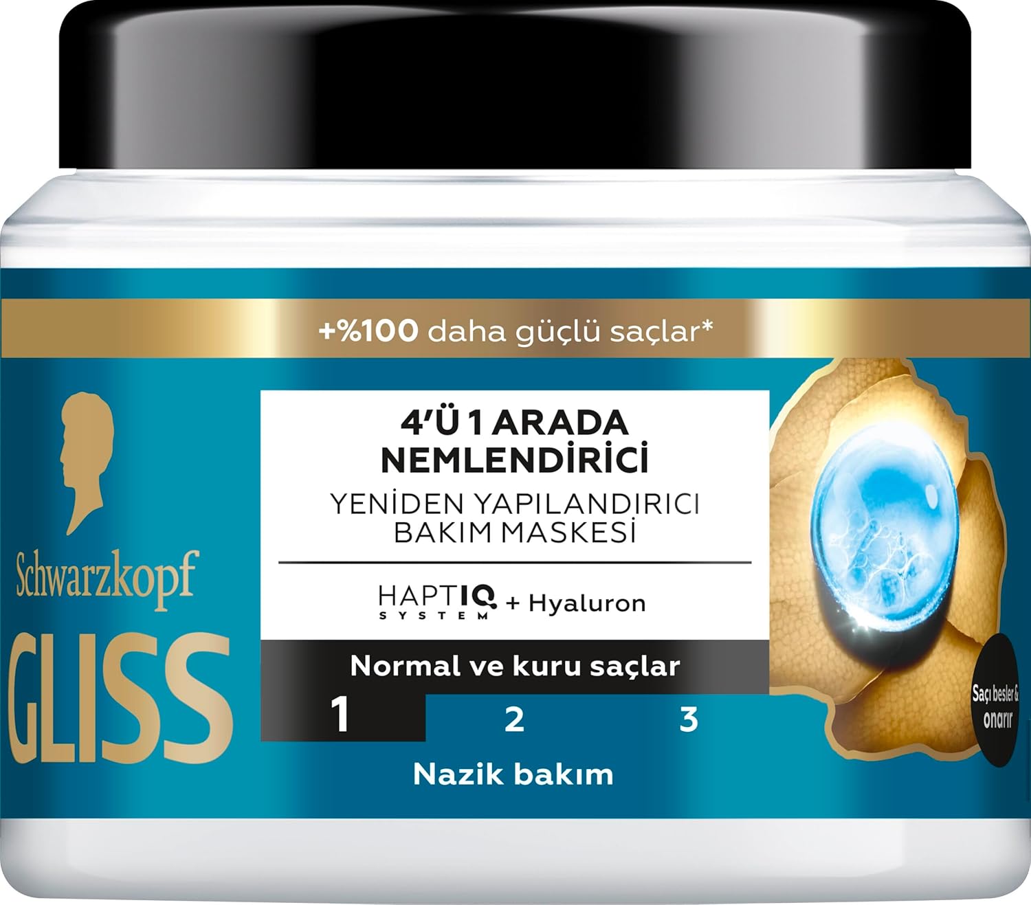 Aqua Revive Nemlendirici 4'Ü 1 Arada Bakım Maskesi 400 ml, Normal Ve Kuru Saçlar