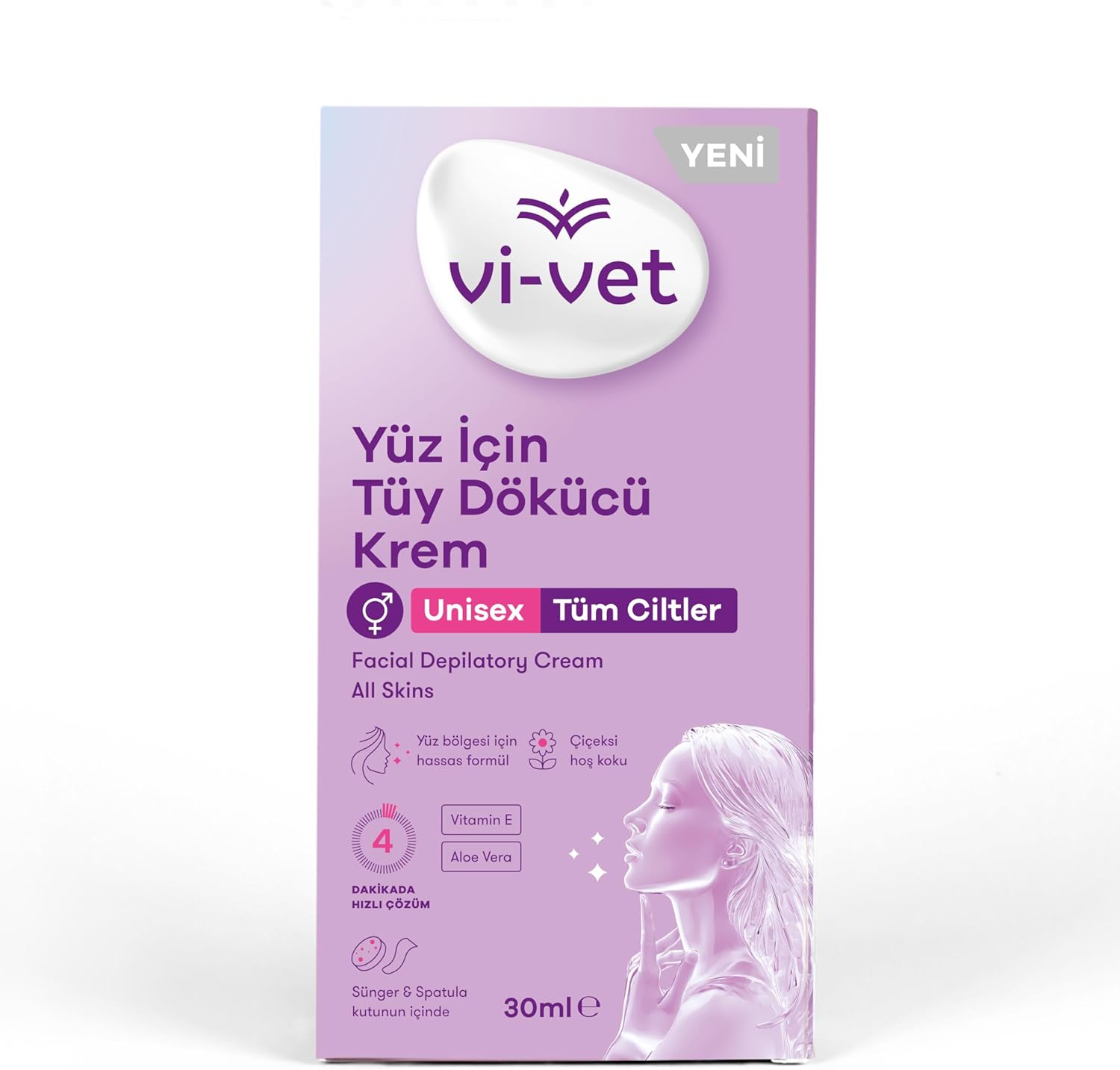 30 ML Yüz İçin Tüy Dökücü Krem