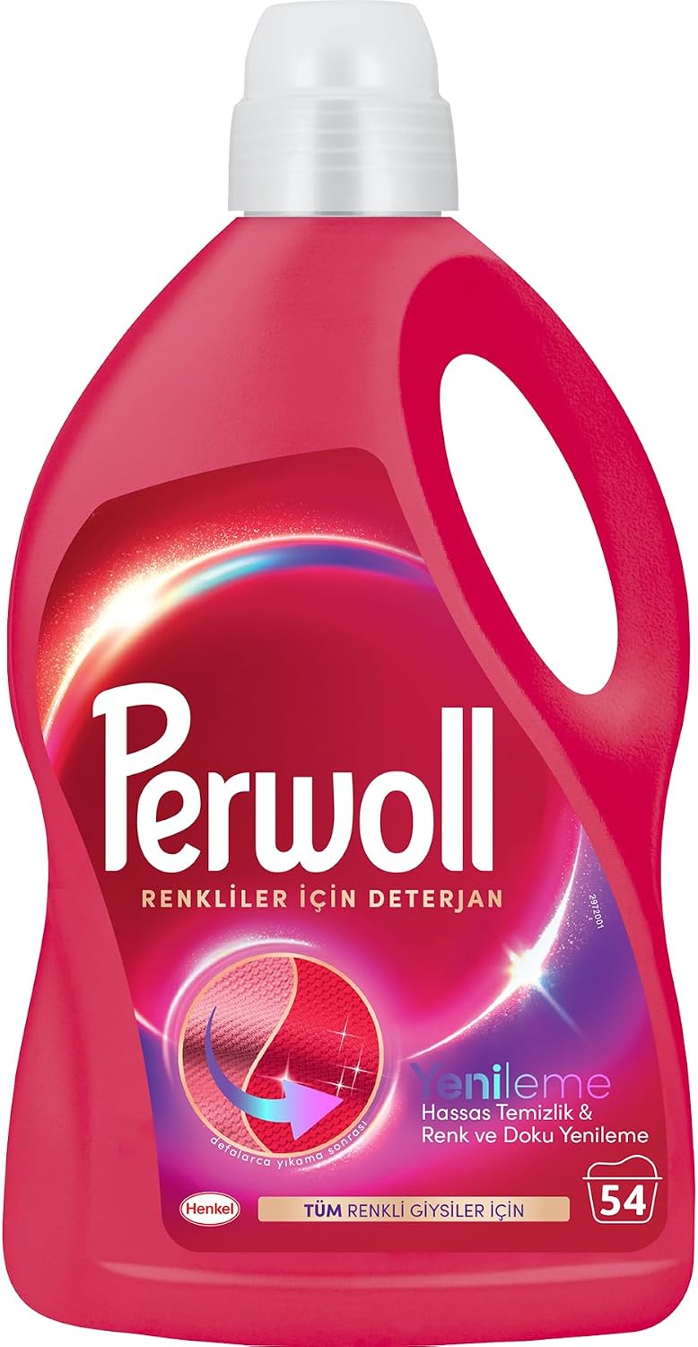 Geliştirilmiş Renkli Sıvı Çamaşır Deterjanı 2970 ml