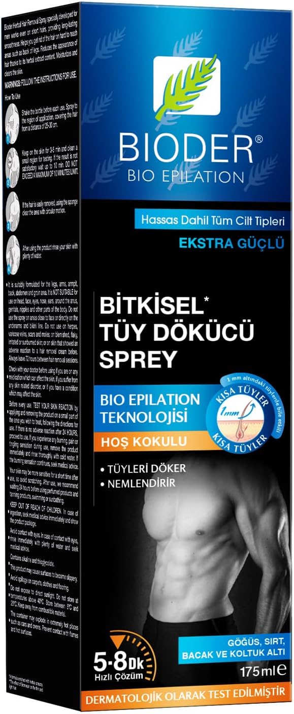 Alternative view of Bioder Tüy Dökücü Sprey Erkek 175 Ml - Tüy Azaltıcı Etki