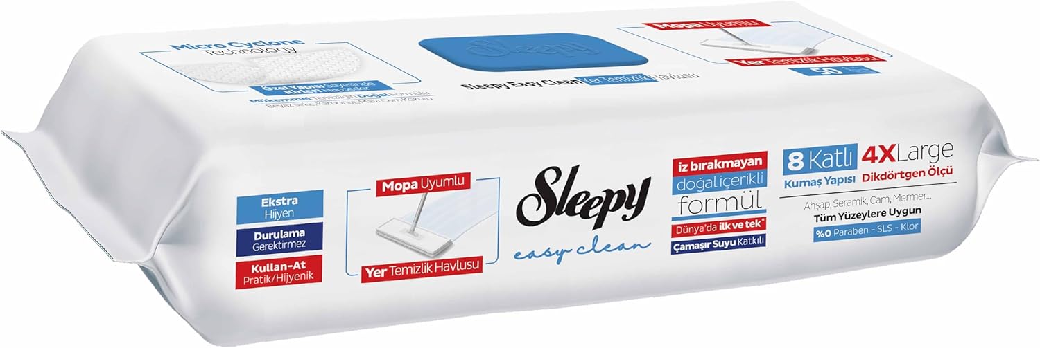Alternative view of Easy Clean Çamaşır Suyu Katkılı Mopa Uyumlu Yer Temizlik Havlusu&Mendili 50 Yaprak