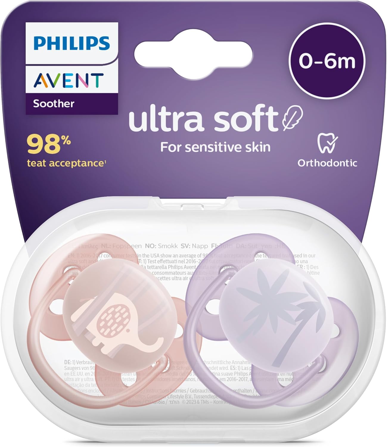 SCF091/09 Ultra Soft 0-6 Ay 2li Kız Emzik