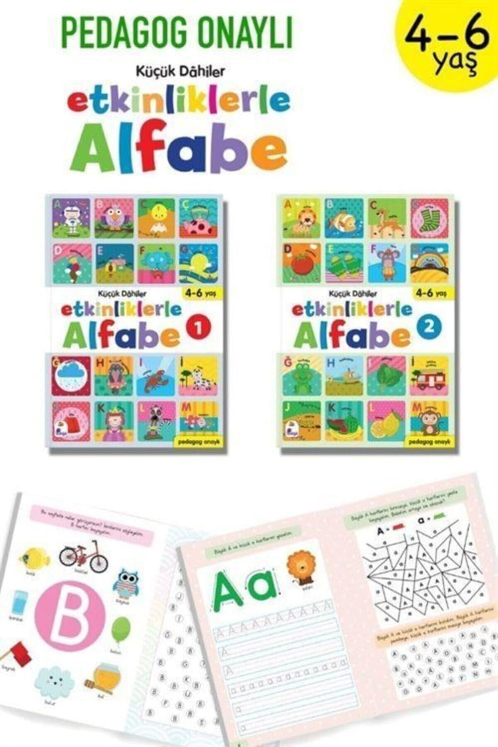 Küçük Dahiler – Etkinliklerle Alfabe 4-6 Yaş - 2 Kitap Takım (Kapak Resmi değişebilir)