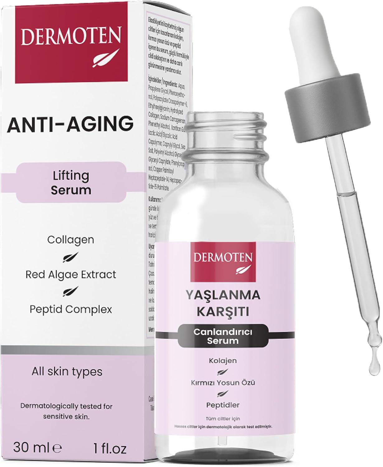 Alternative view of Dermoten Yaşlanma Karşıtı, Kolajen Cilt Bakım Serumu 30 ml