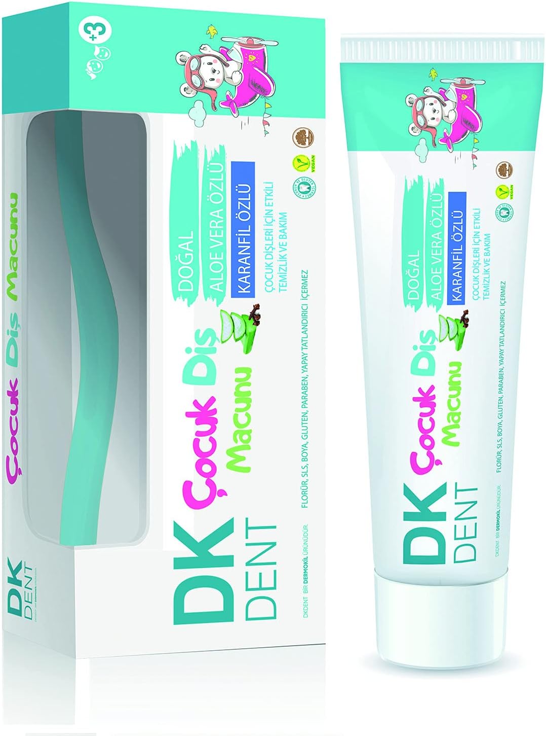 Çocuk Diş Macunu + Diş Fırçası Set