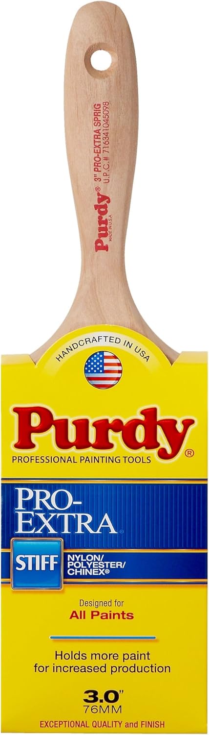 Purdy 144380730 Pro-Extra Sprig naylon/polyester/Chinex fırça süsleme fırçası, çok renkli, 7,6 cm - Görsel 3